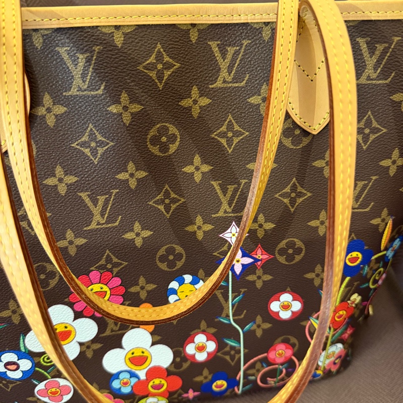 非常新的Louis Vuitton 村上隆限定款Neverfull-5