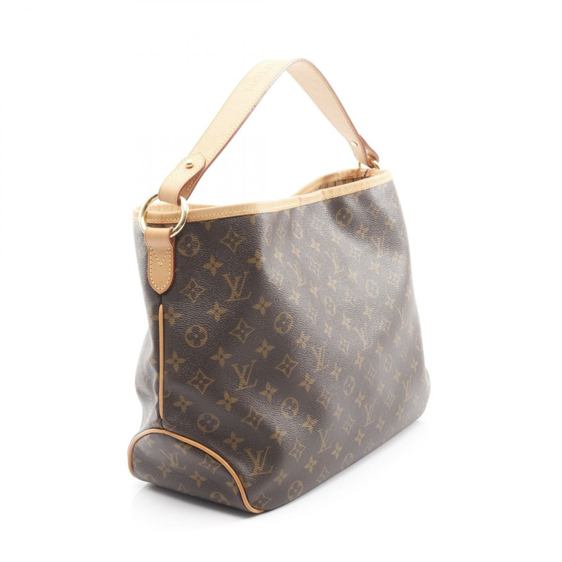 路易威登 Delight PM 全尺寸單肩背包 M40352 Monogram 皮革 棕色 二手-1