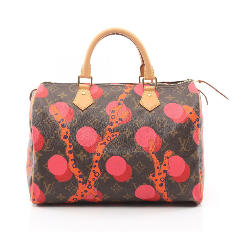 路易威登 Speedy 30 手提包 M41527 Monogram La Mage 棕紅色 二手 女士 LV-0