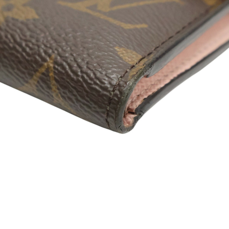 棕色 原花帆布 Victorine 扣式 短夾【LOUIS VUITTON LV 路易威登】 M62360-9