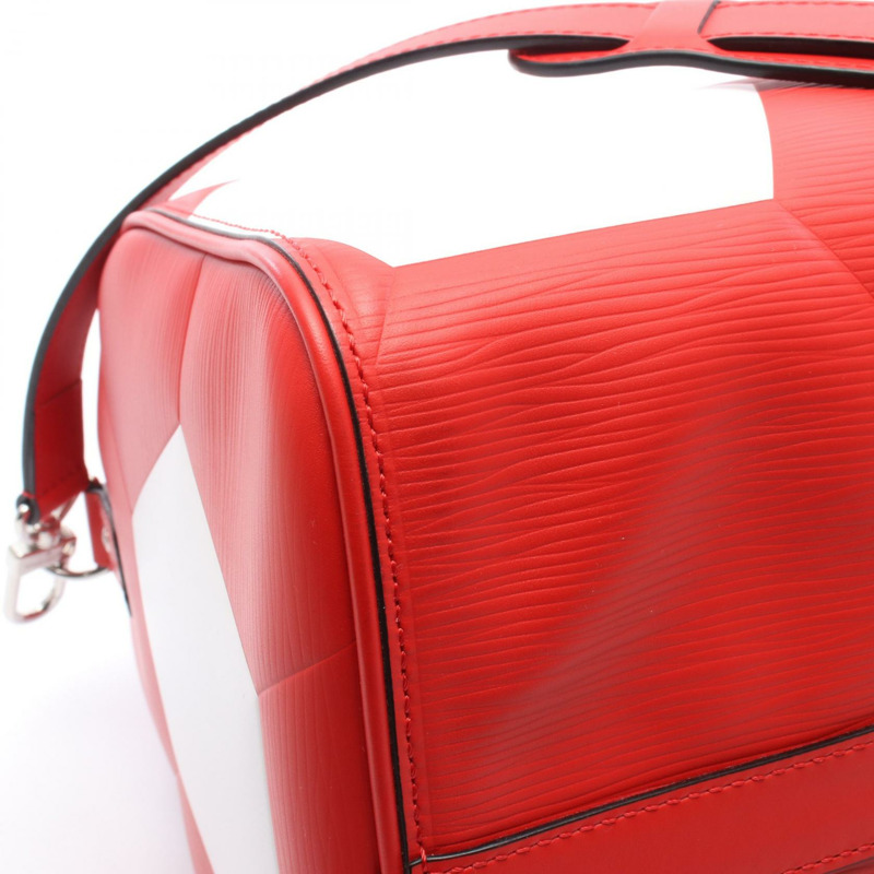 路易威登 Keepall Bandouliere 50 Epi 斜背包 M52121 紅色皮革-5