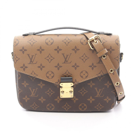 路易威登 Pochette Metis MM 斜背包 M44876 Monogram Reverse 棕色