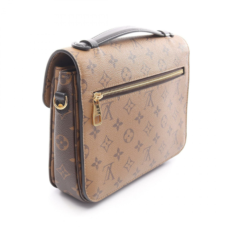路易威登 Pochette Metis MM 斜背包 M44876 Monogram Reverse 棕色-1