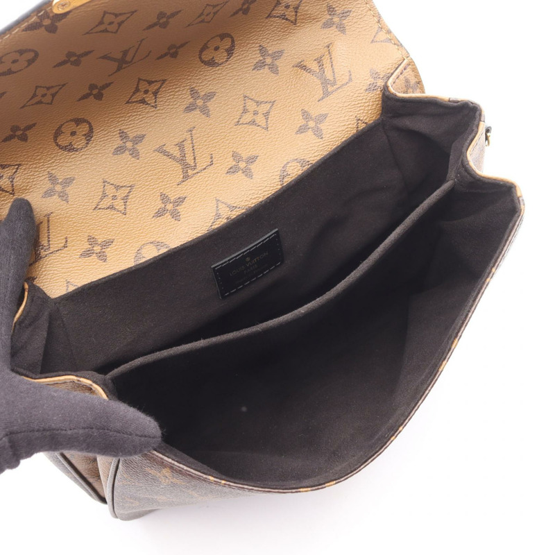 路易威登 Pochette Metis MM 斜背包 M44876 Monogram Reverse 棕色-2