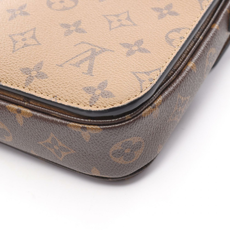 路易威登 Pochette Metis MM 斜背包 M44876 Monogram Reverse 棕色-6