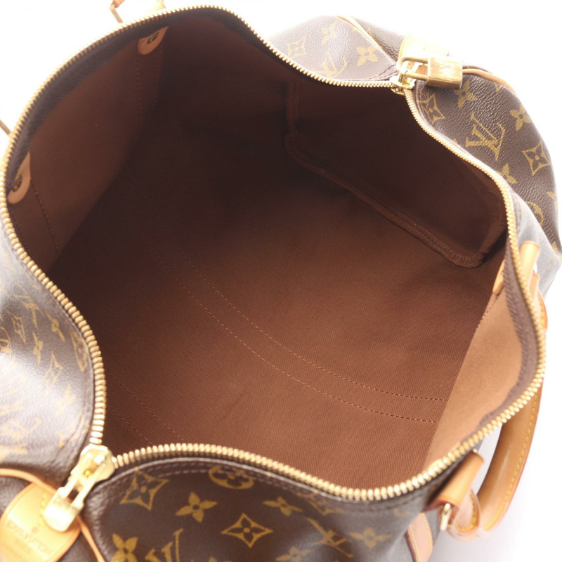 路易威登 Keepall 45 手提包 M41428 Monogram 帆布皮革棕色二手-2
