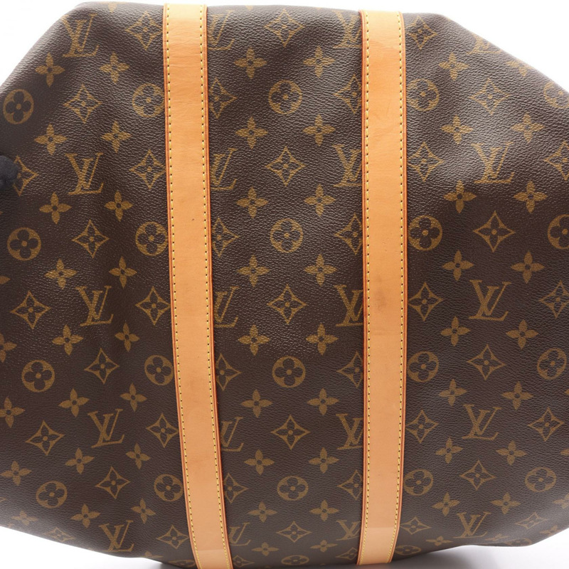 路易威登 Keepall 45 手提包 M41428 Monogram 帆布皮革棕色二手-7