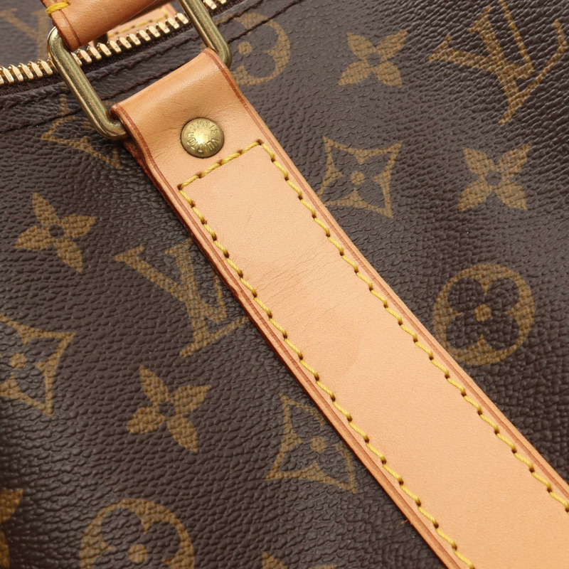 路易威登 Keepall 45 手提包 M41428 Monogram 帆布皮革棕色二手-11