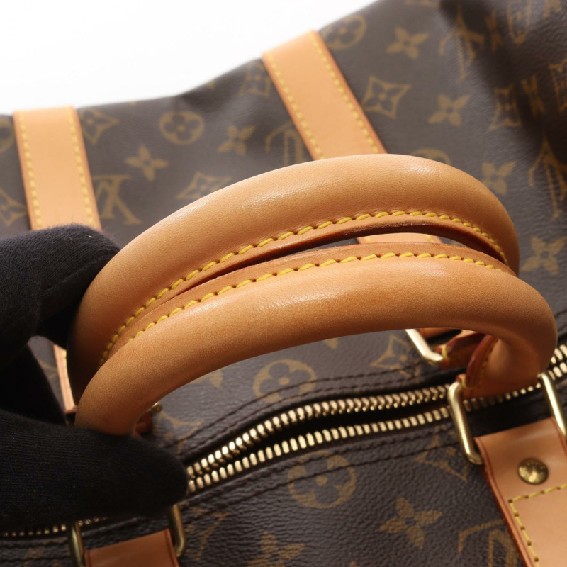 路易威登 Keepall 45 手提包 M41428 Monogram 帆布皮革棕色二手-13