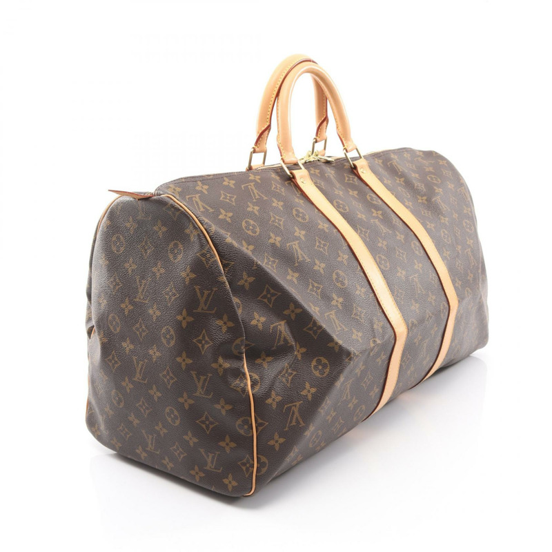 路易威登 Keepall 55 手提旅行包 M41424 Monogram 皮革 棕色 二手 LV-1