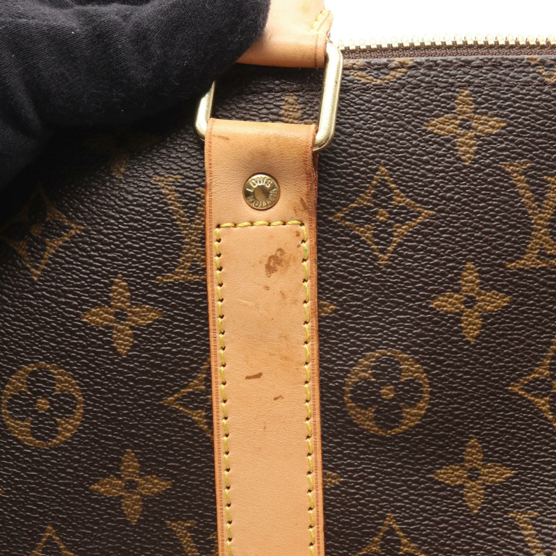 路易威登 Keepall 55 手提旅行包 M41424 Monogram 皮革 棕色 二手 LV-9