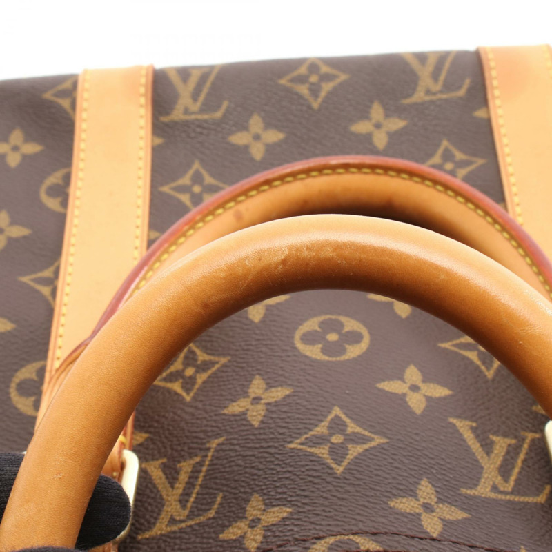 路易威登 Keepall 50 旅行手提包 M41426 Monogram 皮革 棕色 二手 LV-8