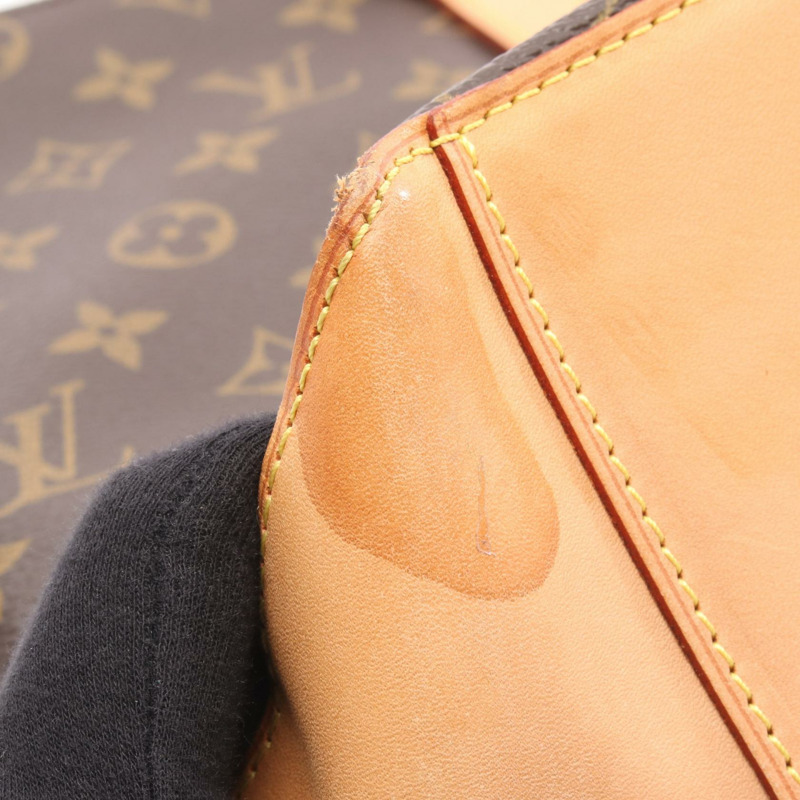 路易威登 Cabas Mezzo 手提單肩包 M51151 Monogram 皮革 棕色 二手-5