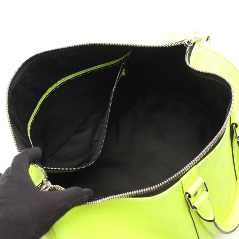 路易威登 Keepall Bandouliere 50 旅行斜背包 M30941 Taigarama 綠色-2