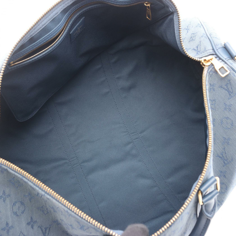 路易威登 Keepall Bandouriere 50 旅行手提包 M44645 Monogram 牛仔布 二手-2
