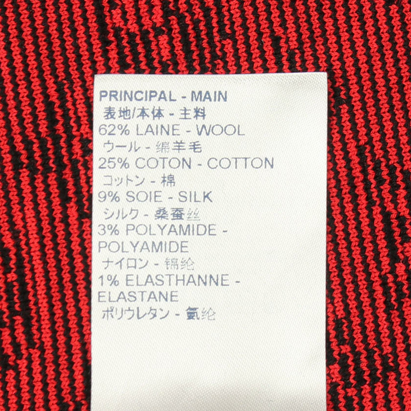 路易威登 Monogram 針織半身裙 #S RW202W XZS FJKZ03 羊毛棉混紡 黑色 二手 LV-3