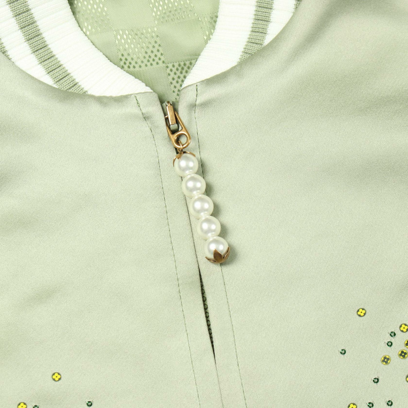 路易威登刺繡短羽絨外套 Sukajan #48 RM241 GNO HQB99E 聚酯纖維 二手 LV-8