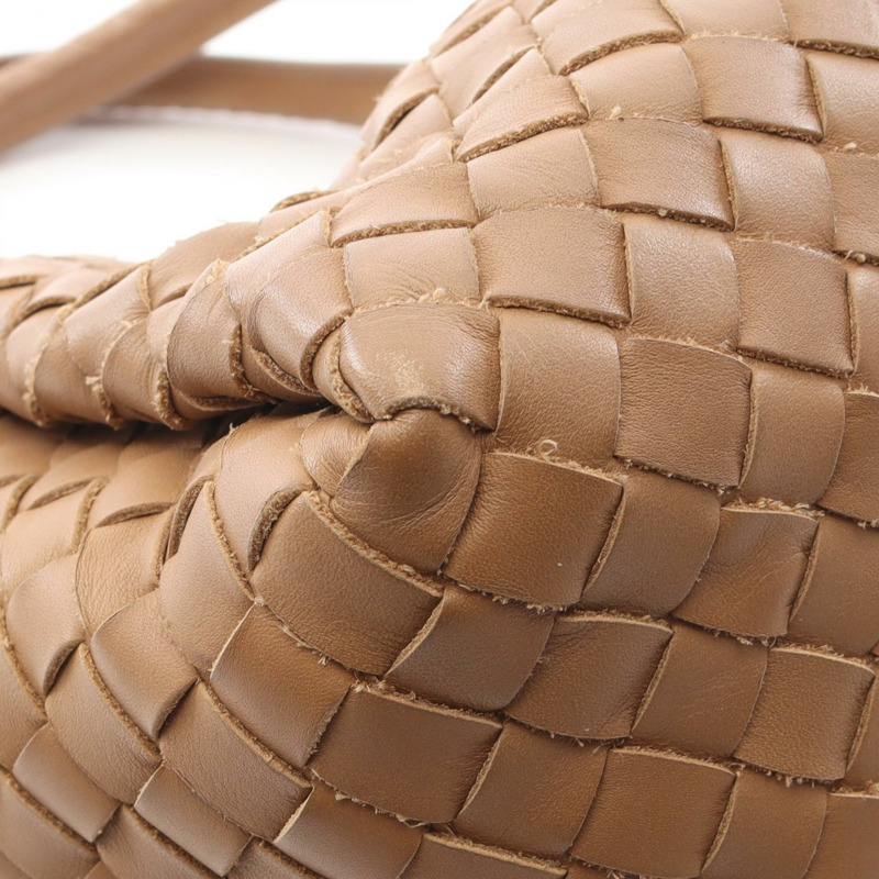 BOTTEGA VENETA Intrecciato Parachute 手提包 428047 皮革 棕色 二手 女士-5