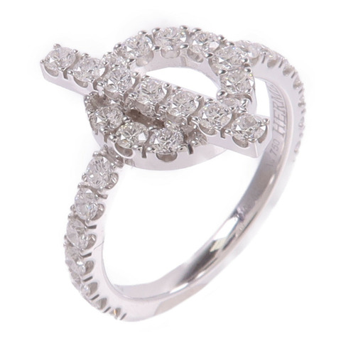 HERMES 18K白金Finesse Ring鑽石戒指