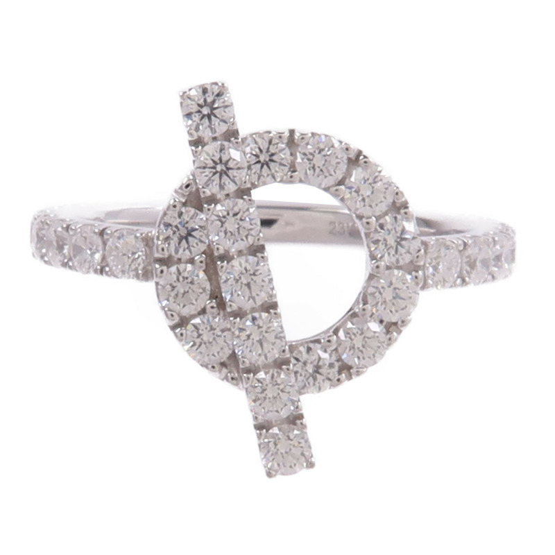 HERMES 18K白金Finesse Ring鑽石戒指-1