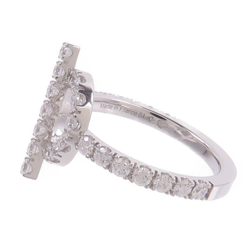 HERMES 18K白金Finesse Ring鑽石戒指-2