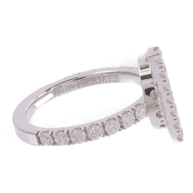 HERMES 18K白金Finesse Ring鑽石戒指-3
