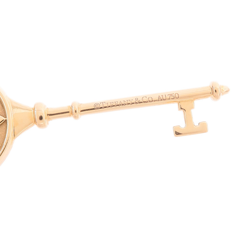 TIFFANY&CO 18K玫瑰金Star Key Necklace鑽石項鍊-8