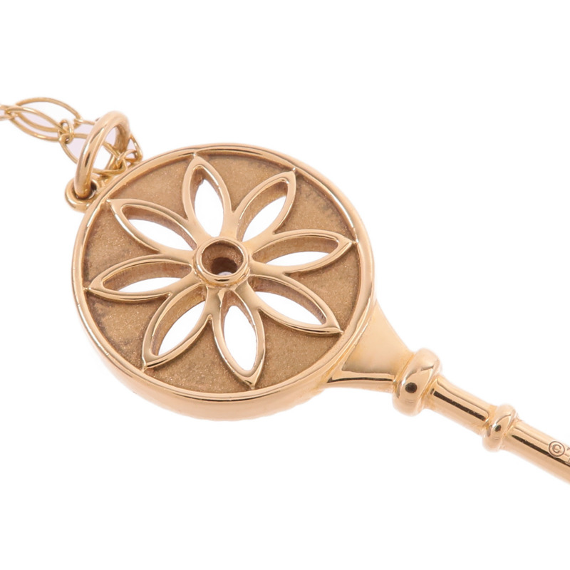 TIFFANY&CO 18K玫瑰金Star Key Necklace鑽石項鍊-9