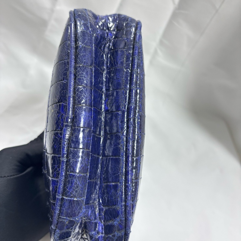 Miu Miu 中古腋下包|鱷魚壓紋 經典復古 超值-12