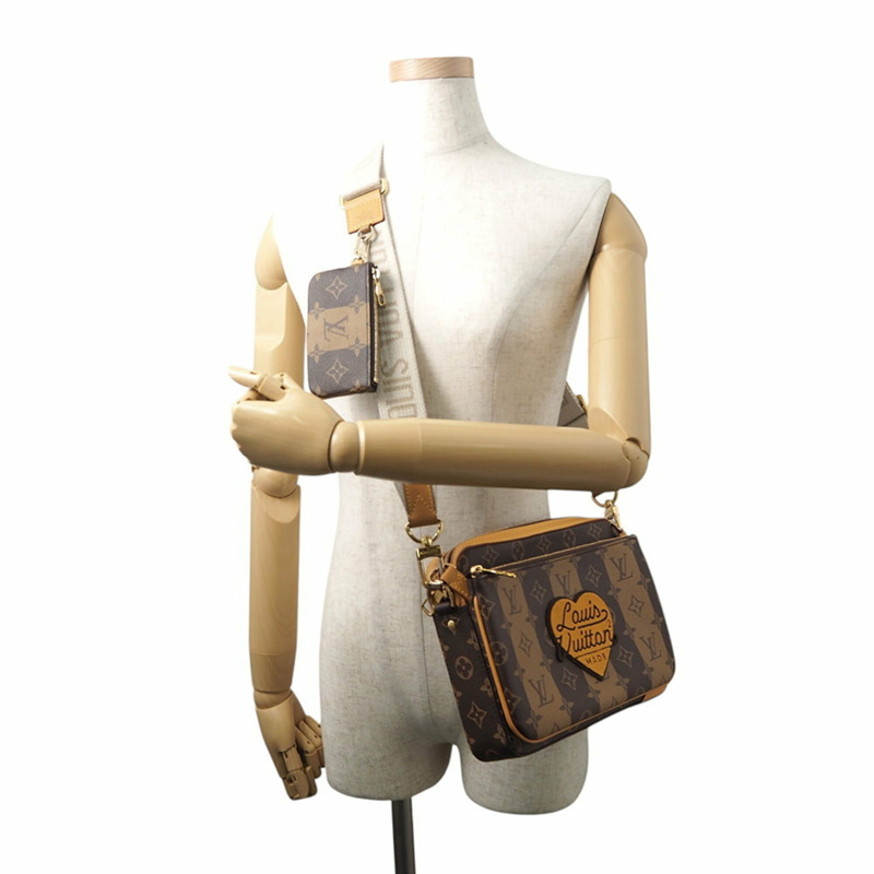 路易威登 Monogram 條紋 LV Squared Trio M45965 男士單肩背包 NIGO 聯名款-3