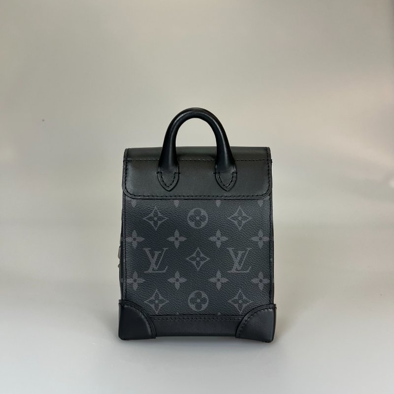 LV M82774/晶片款 黑原花NANO STEAMER肩背包-1