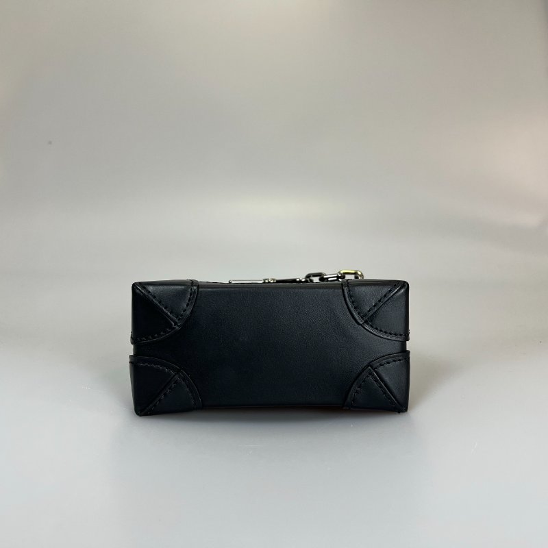 LV M82774/晶片款 黑原花NANO STEAMER肩背包-4