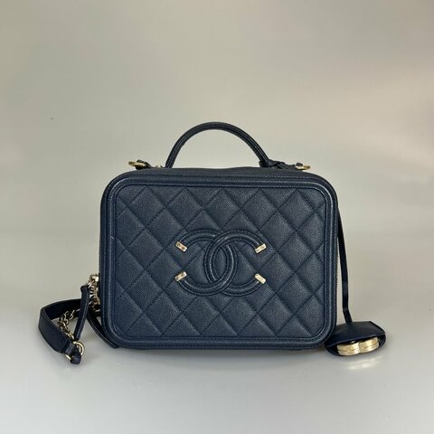 CHANEL VANITY 相機包小號 荔枝藍