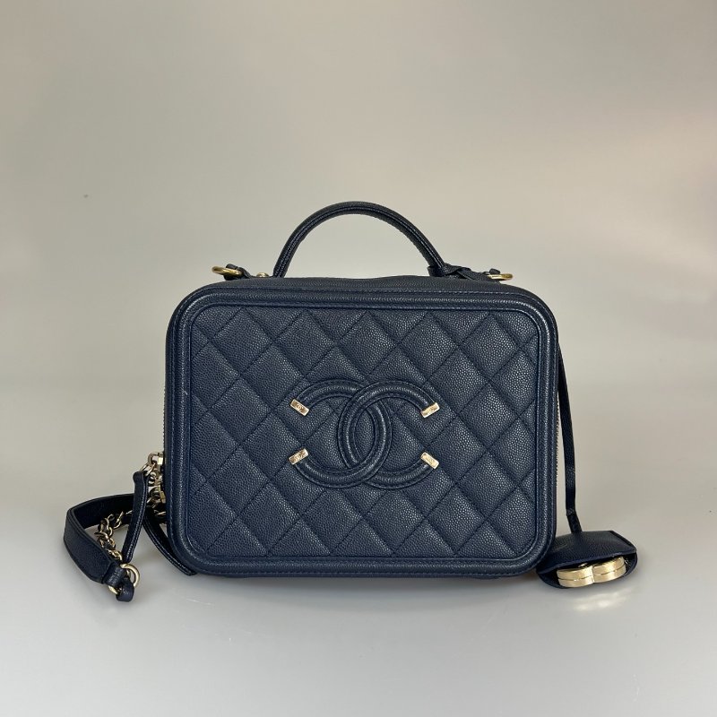 CHANEL VANITY 相機包小號 荔枝藍-0