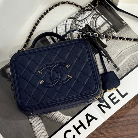 CHANEL VANITY 相機包小號 荔枝藍