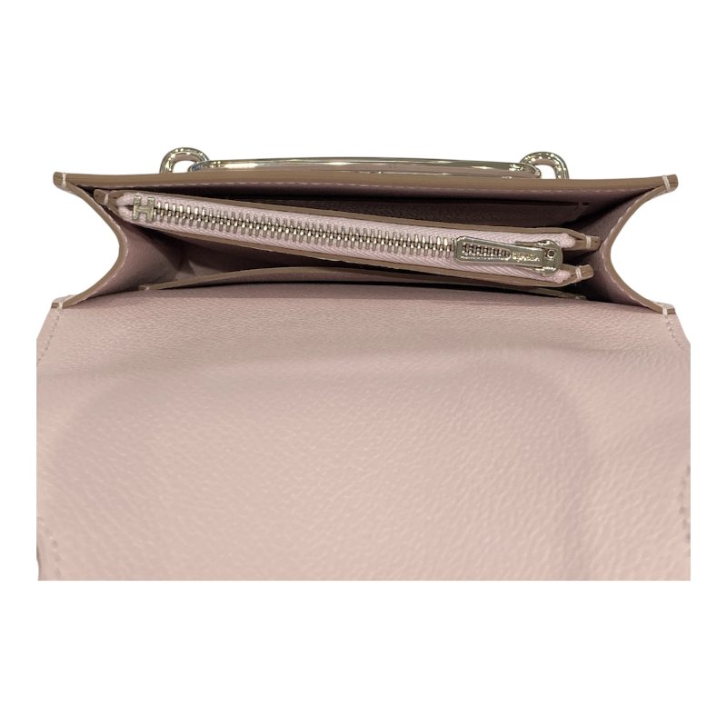 HERMES 愛馬仕 Roulis Slim 豬鼻子中短夾 皮革 夢幻紫 銀釦-7