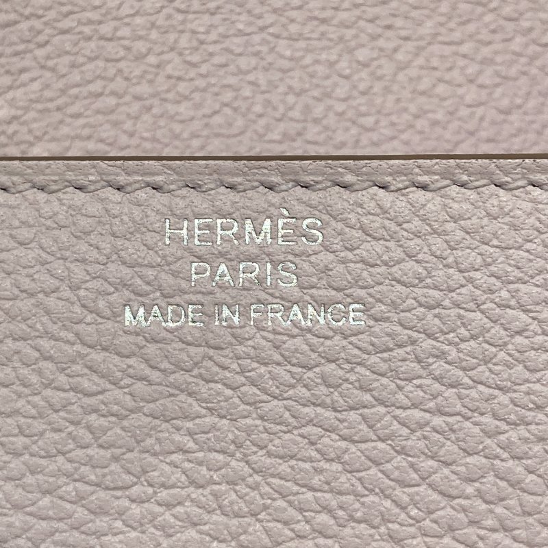 HERMES 愛馬仕 Roulis Slim 豬鼻子中短夾 皮革 夢幻紫 銀釦-10