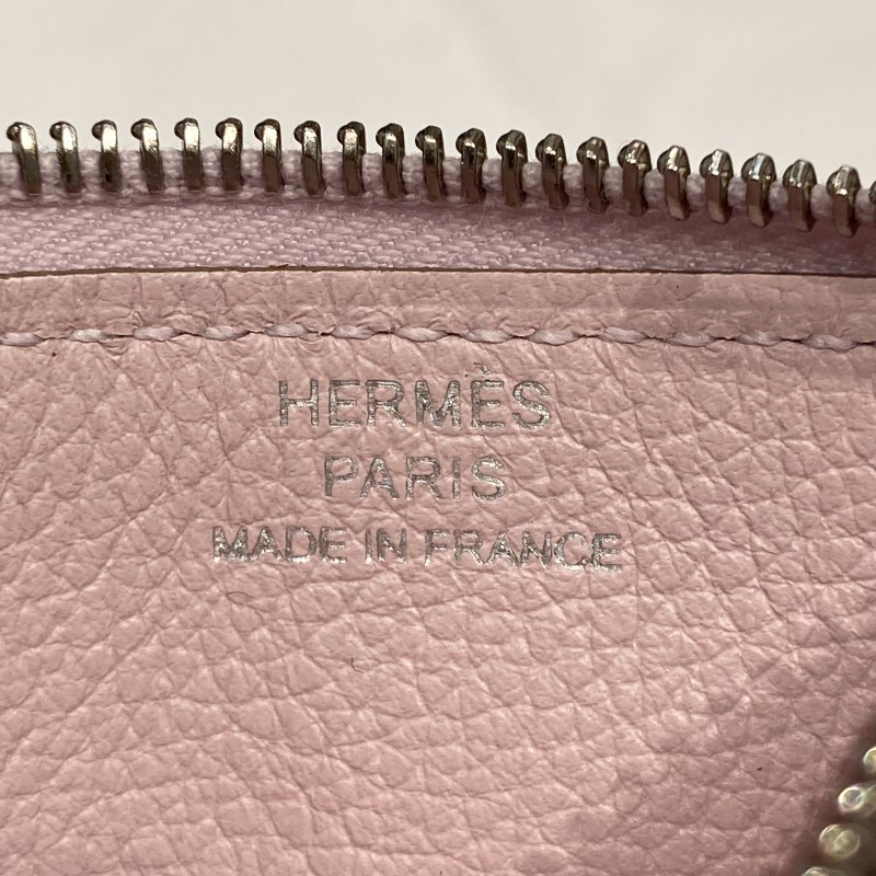 HERMES 愛馬仕 Roulis Slim 豬鼻子中短夾 皮革 夢幻紫 銀釦-15
