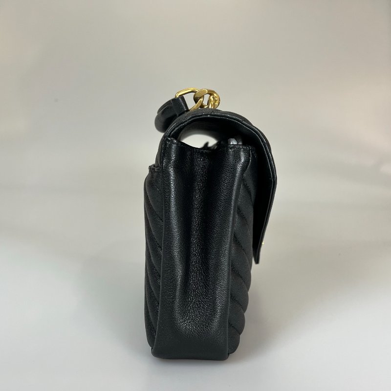 全新品 YSL 600279 黑金學院包-2