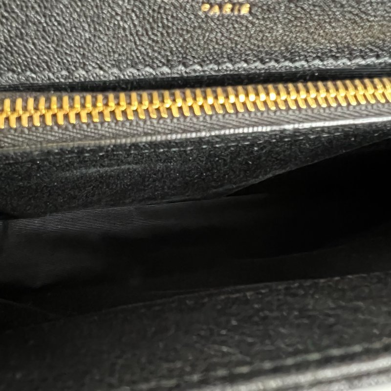 全新品 YSL 600279 黑金學院包-6