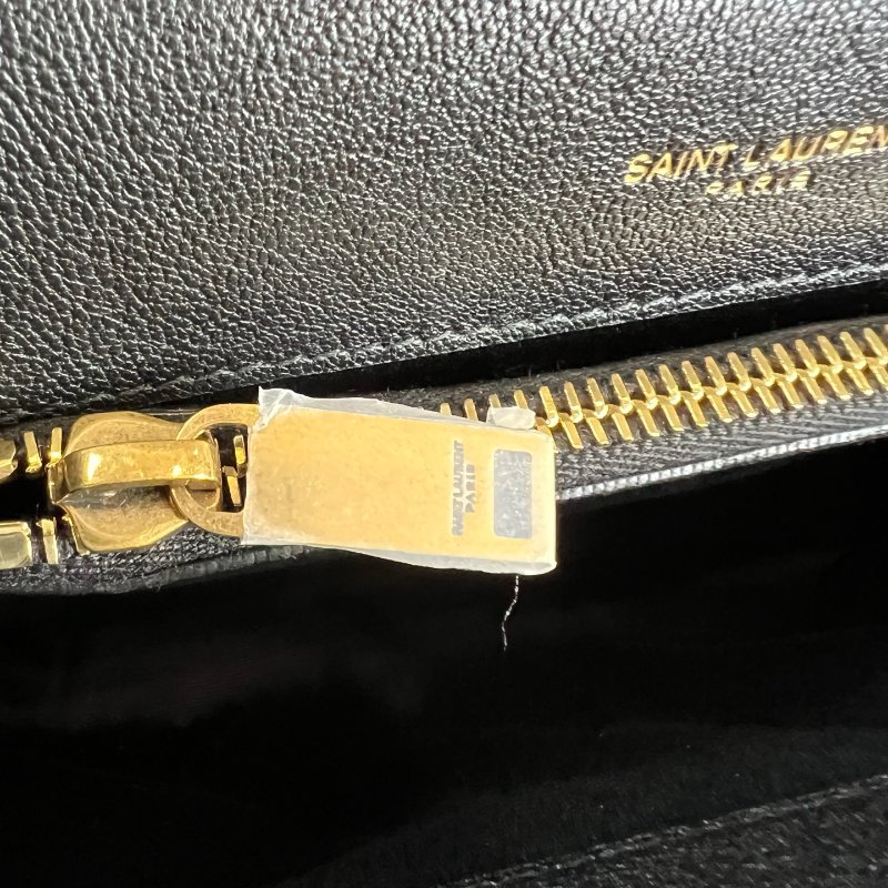 全新品 YSL 600279 黑金學院包-8