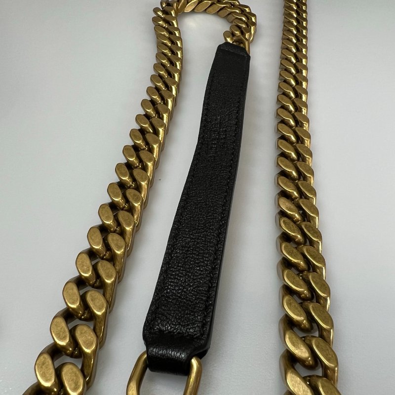 全新品 YSL 600279 黑金學院包-13