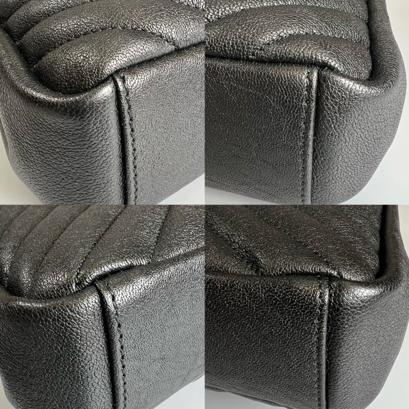 全新品 YSL 600279 黑金學院包-14