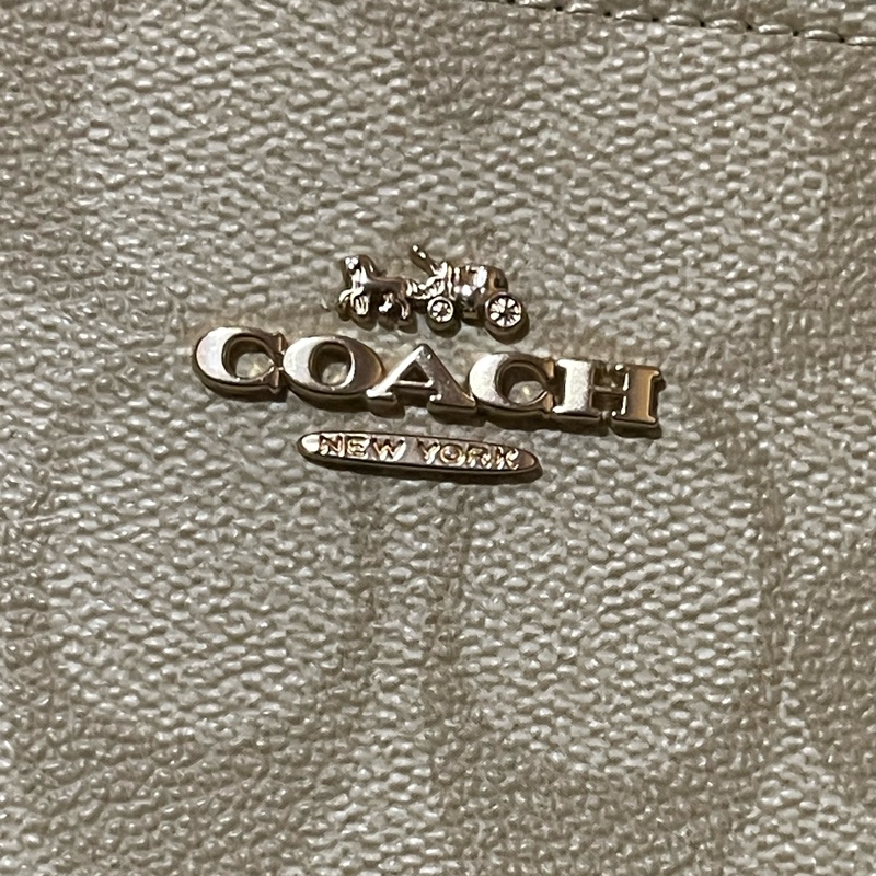 Coach金釦老花手拿包 手提包-2