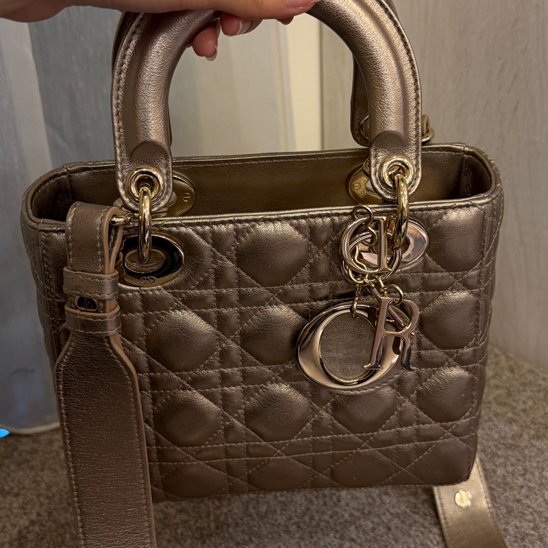 Lady Dior 黛妃包 香檳色-3