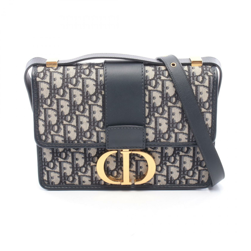 Christian Dior 30 MONTAIGNE Oblique Jacquard Shoulder Bag M9203UTZQ_M928 帆布-0