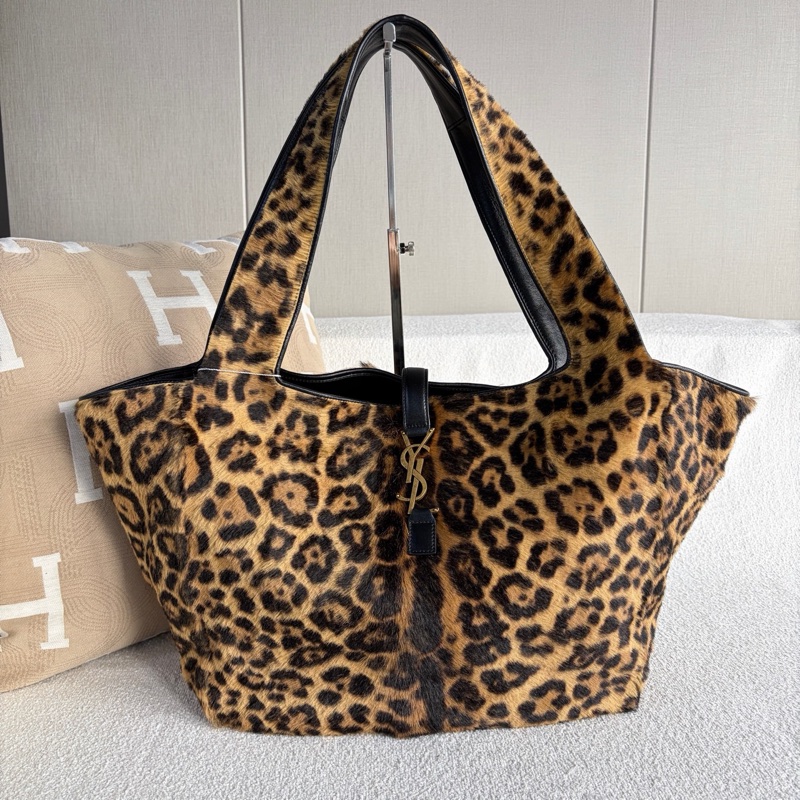 Ysl • Bea 豹紋拼皮Hobo包-1