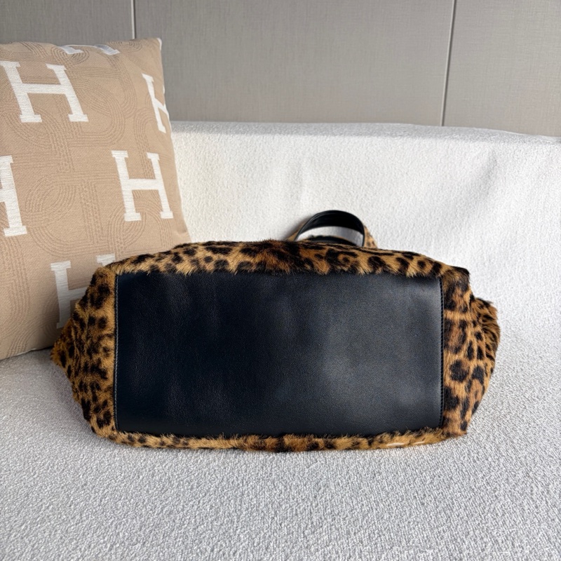 Ysl • Bea 豹紋拼皮Hobo包-4