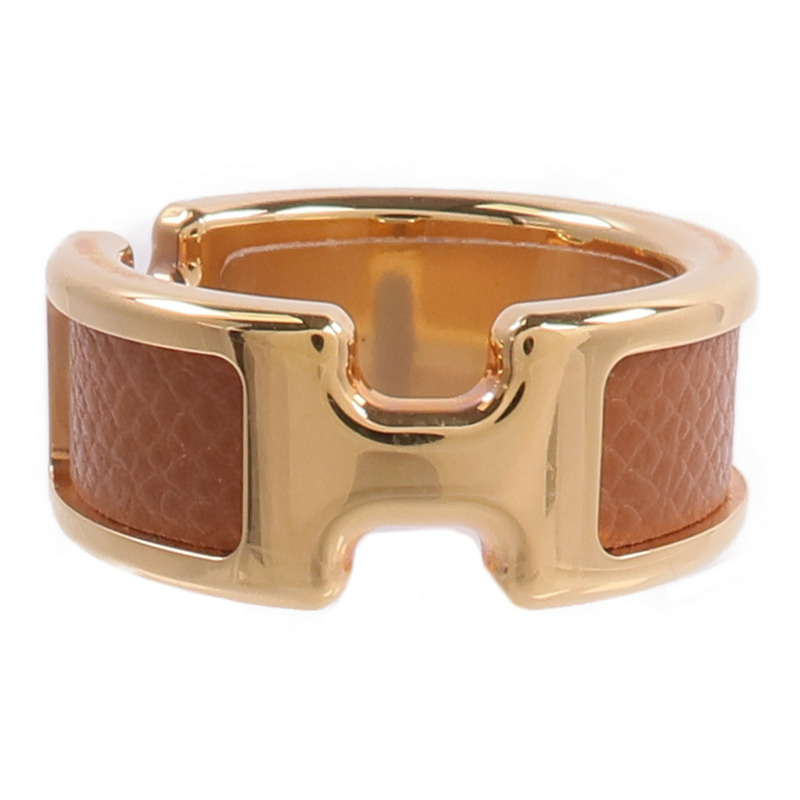HERMES Madame皮革/金屬Olympe Ring戒指-1