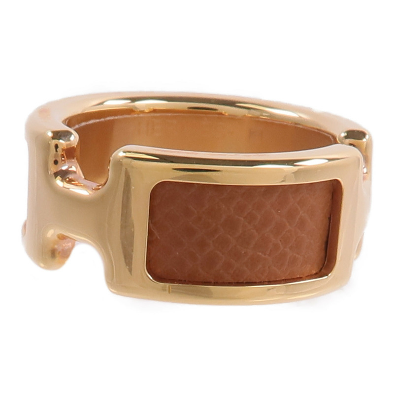 HERMES Madame皮革/金屬Olympe Ring戒指-3